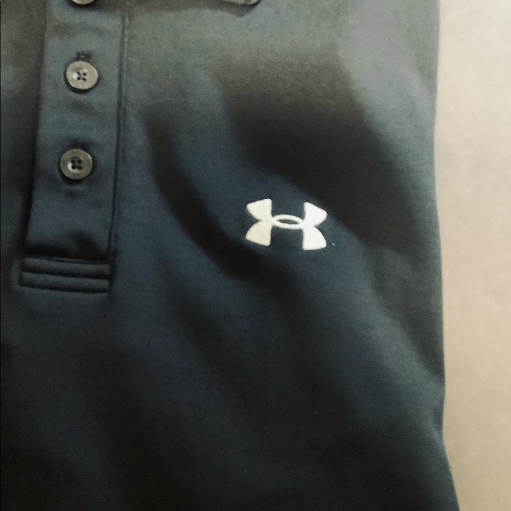 Under Armor Shirt- polo style - Black - Size Small - Picture 3 of 6